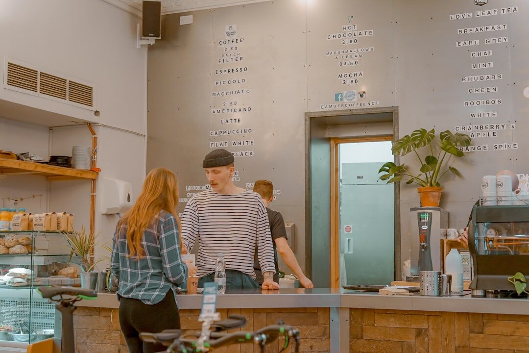 store interior with customers